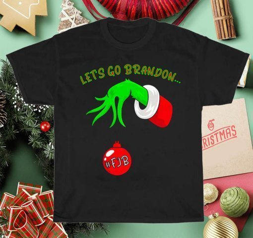 Let's Go Brandon #FJB Grinch Christmas Xmas TShirt