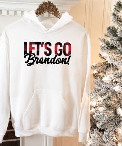 Let's Go Brandon Plaid Christmas FJB Vintage TShirt