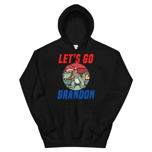 Let's Go Brandon Christmas Santa Funny Tyrannosaurus Unisex TShirt