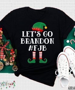 Funny Elf Let's Go Brandon Fjb Christmas 2021 TShirt