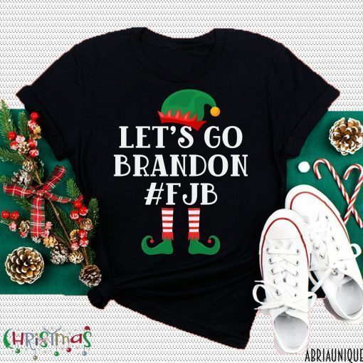 Funny Elf Let's Go Brandon Fjb Christmas 2021 TShirt