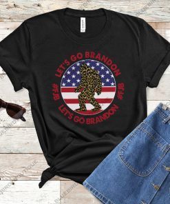 US Flag Let's go Brandon Bigfoot Vintage TShirt