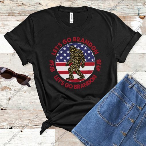 US Flag Let's go Brandon Bigfoot Vintage TShirt