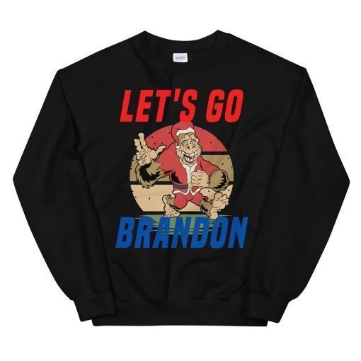 Let's go Brandon Christmas Santa Gorilla Smile 2021 T-Shirt