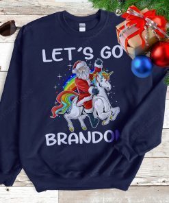 Let's Go Brandon LGBT Rainbow Ugly Unicorn 2022 Tee Shirt