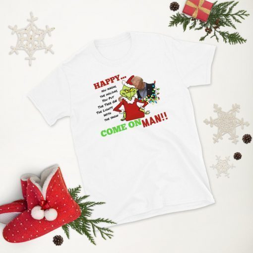 Christmas Joe Biden Grinch Funny Tee Shirt