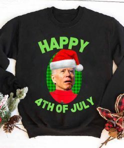 Happy 4th Of July Christmas Xmas Joe Biden President Gift TShirt