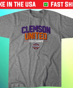 Clemson United 2021 Champs Tee Shirt