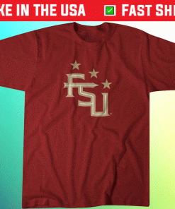 FSU Soccer Three Stars Tee Shirt