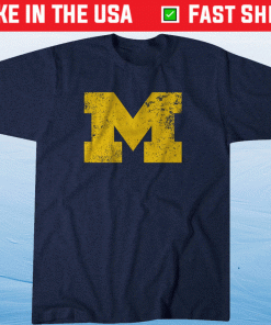 Michigan Block M Tee ShirtMichigan Block M Tee Shirt