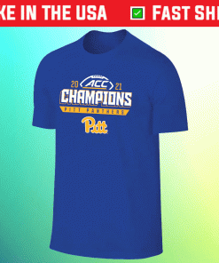 Royal Pitt Panthers 2021 ACC Football Conference Champions Locker 2022 Shirts