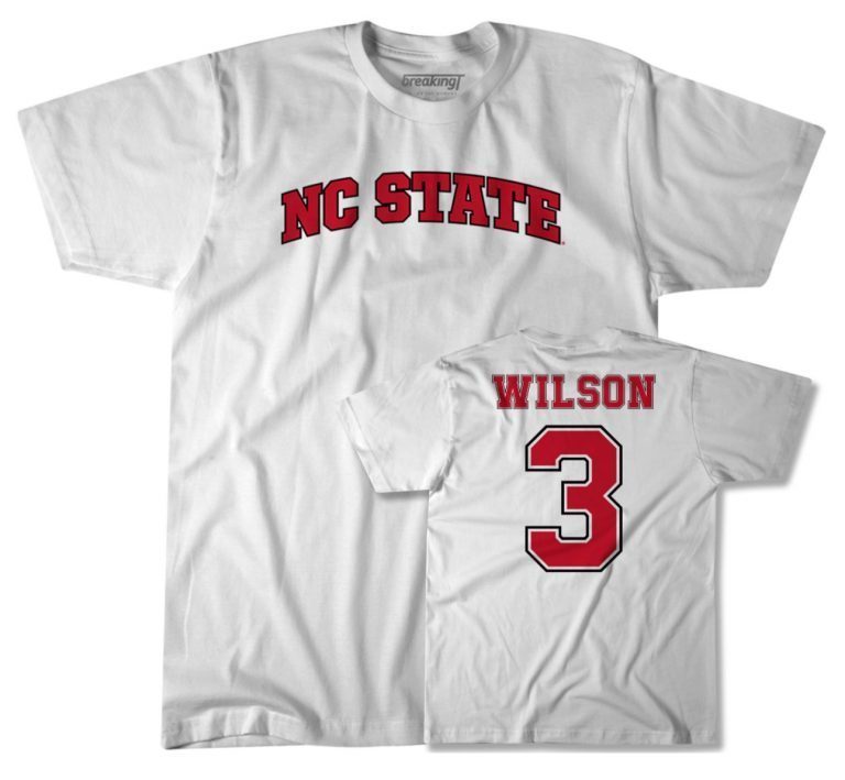 NC State Baseball Russell Wilson Player Tee Shirt