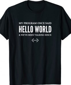 Hello World Coding Passion of Programmers Vintage TShirt