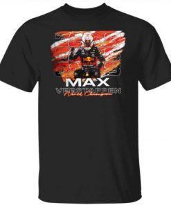 Max Verstappen 33 World Champion F1 2021 Tee Shirt