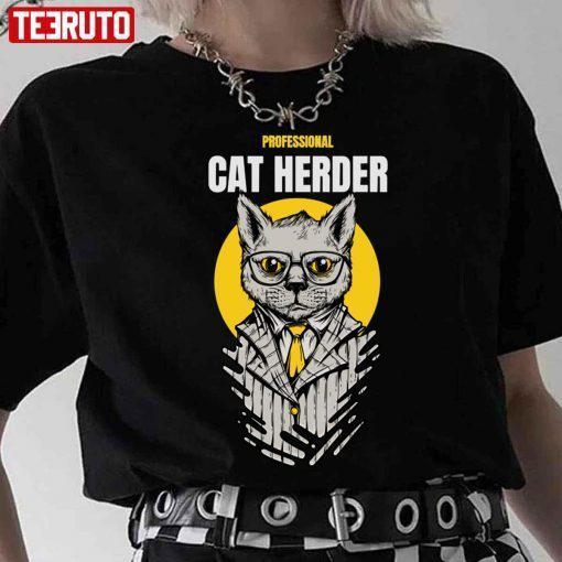 Project Manager Professinal Cat Herder Funny TShirt