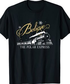 North Pole Polar Express All Abroad Xmas Santa Christmas Tee Shirt