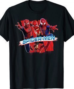 Spider-Man No Way Home Spider-Men Trio Tee Shirt