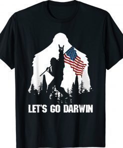 Vintage Lets Go Darwin Bigfoot American Flag Shirts