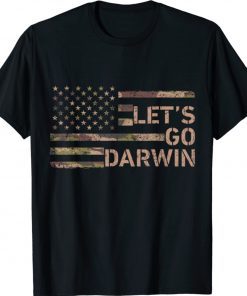 Let’s Go Darwin American Flag Camo Vintage TShirt