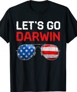 Let's Go Darwin Retro USA Flag Lets Go Darwin Gift TShirt