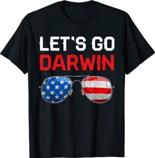 Let's Go Darwin Retro USA Flag Lets Go Darwin Gift TShirt