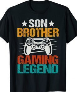 Son Brother Gaming Legend Christmas Vintage TShirt