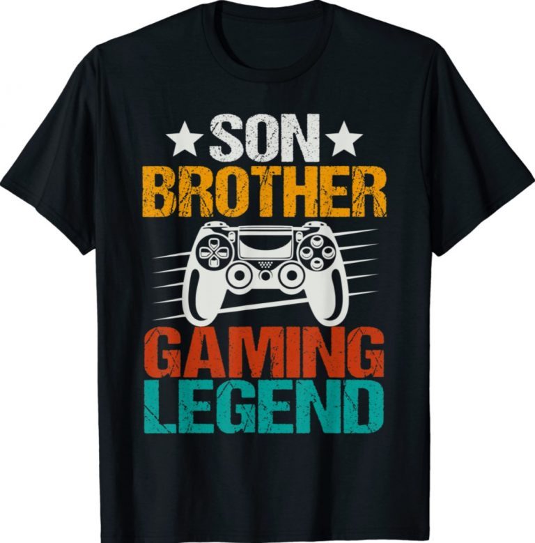 Son Brother Gaming Legend Christmas Vintage TShirt