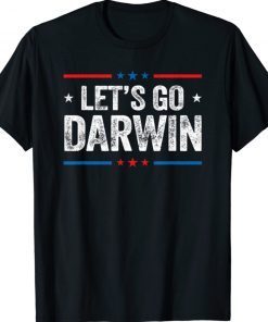 Vintage Lets Go Darwin Let's Go Charles Darwin Tee Shirt