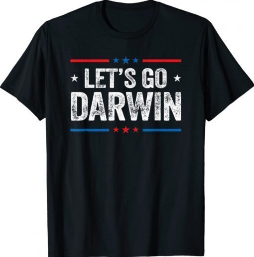 Vintage Lets Go Darwin Let's Go Charles Darwin Tee Shirt