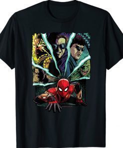 Spider Man No Way Home Spider-Man and Foes Tee Shirt