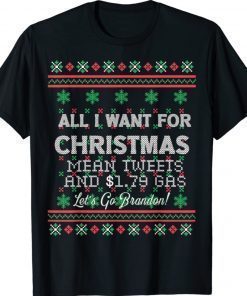 Funny Trump Christmas Biden Ugly Christmas Sweater Gift TShirt