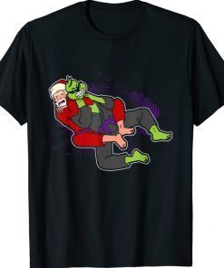 Santa strangles monster holiday Jiu jitsu martial arts mma 2022 shirts