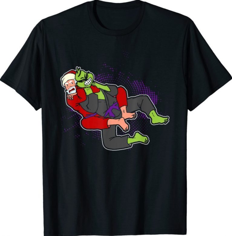 Santa strangles monster holiday Jiu jitsu martial arts mma 2022 shirts