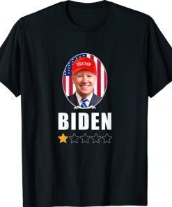 Funny Biden One Star Vote Trump Tee Shirt