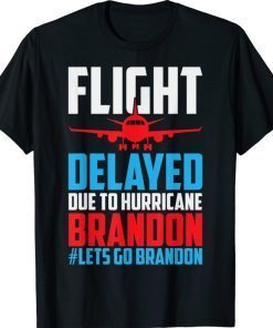 Flight Delayed Let's Go Brandon Conservative Liberal Anti T-Shirt