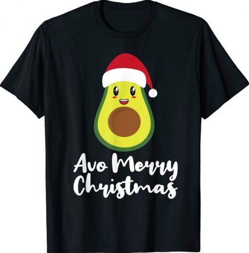 Avocado Christmas Avo Merry Plaid Santa Hat Vegan KETO Cute 2022 Shirts