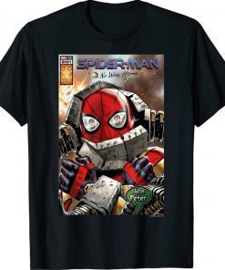 Spider Man No Way Home Hello Peter Comic Cover Tee Shirt