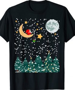 Santa fishing for ugly christmas sweater 2021 tee shirt