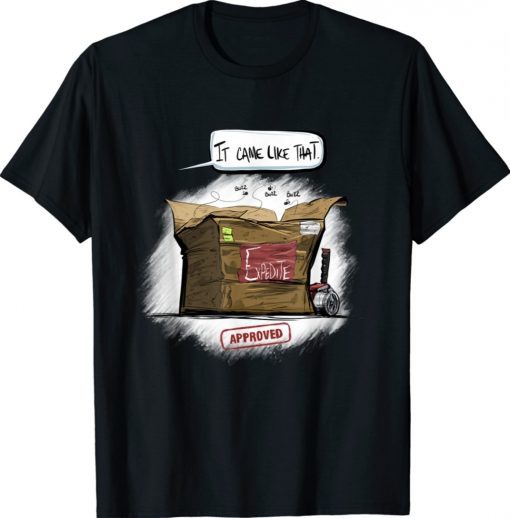 Expedite, delivery, worker, box, shipping, express crew tee shirt
