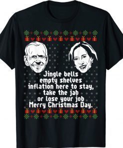 Jingle Joe Biden Santa Biden Ugly Christmas Sweater Tee Shirt