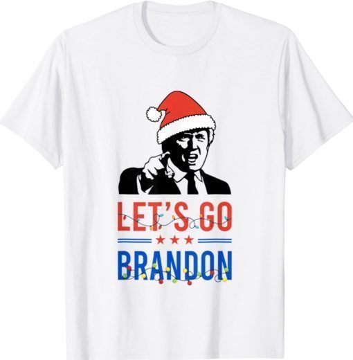 Trump Let's Go Brandon Christmas Xmas TShirt