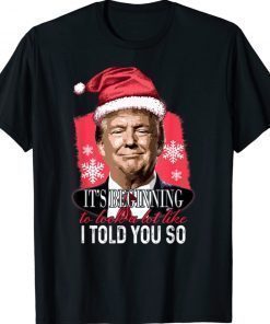 It's Beginning To Look A Lot Like I Told You So Trump Xmas Funny Shirts