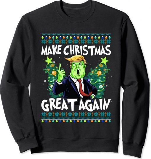 Make Christmas Great Again ELF Trump Christmas Funny TShirt