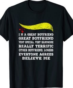 Trump Great Boyfriend Valentines Day Funny Shirts