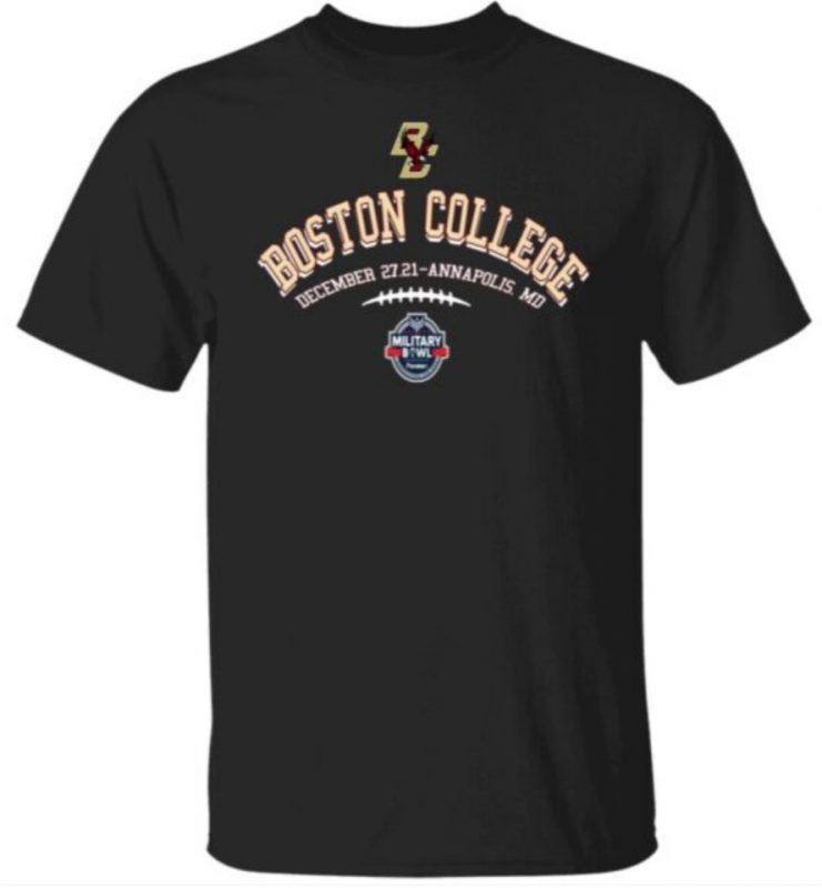 2021 champions boston college military bowl tee shirt