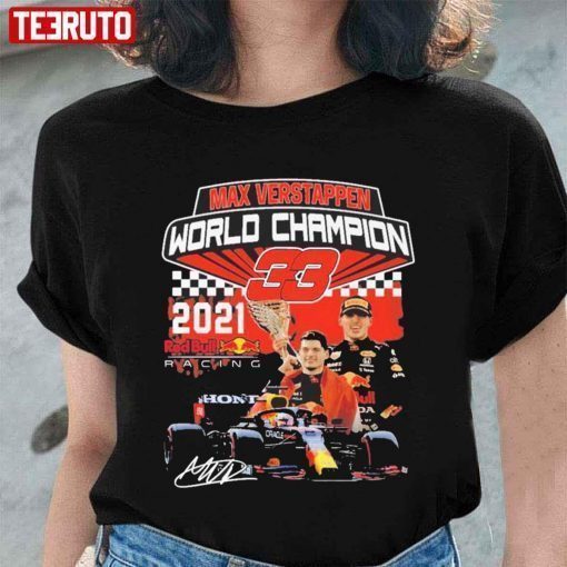 Vintage Max Verstappen 33 Champions World 2022 TShirt