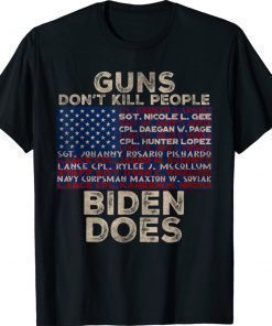 Guns Don't Like Kills People Biden Does Sarcastic Biden Vintage TShirt