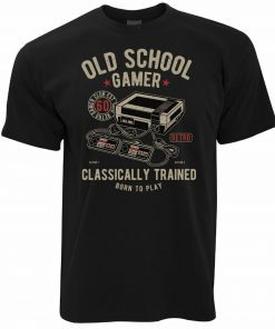 Gaming Old School Gamer Retro Video Game Vintage Shirts