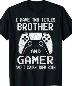 Gamer Vintage Video Games Boys Brother Son T-Shirt