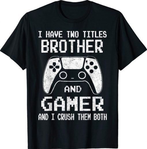 Gamer Vintage Video Games Boys Brother Son T-Shirt